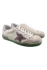 Golden Goose Men's Super-Star LTD in suede with brown leather star and metallic leather heel tab - Image 2