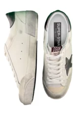 Golden Goose Men's Super-Star LTD in suede with brown leather star and metallic leather heel tab - Image 5