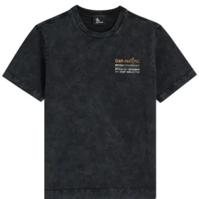 Moncler Grenoble Printed Faded Cotton T-shirt Black