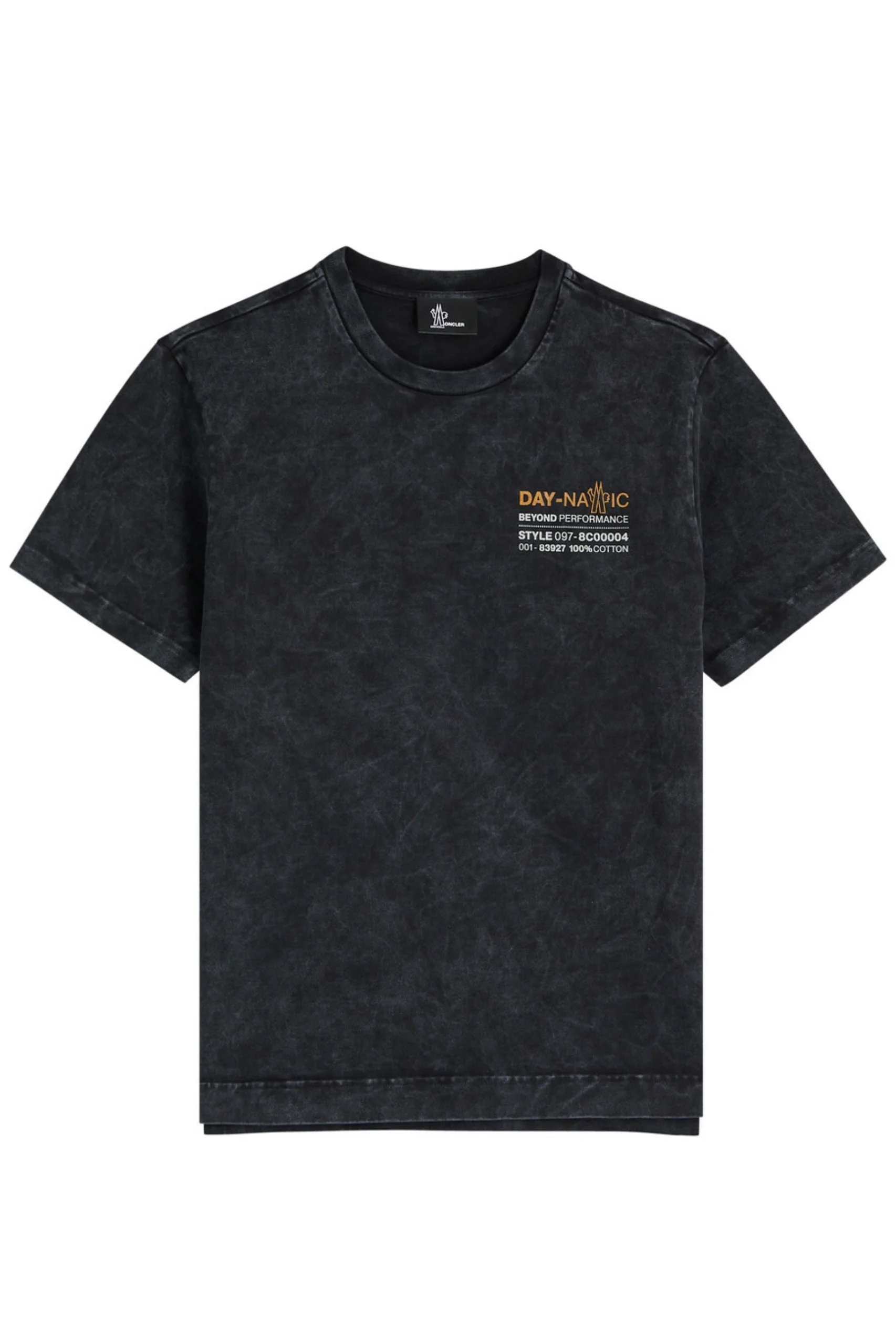 (XXX) 198653_1 Moncler Grenoble Printed Faded Cotton T-shirt Black – Bild 1