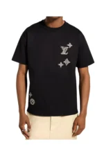 Louis Vuitton Short-sleeved T-shirt with embroidered signature - Image 3