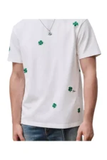 Dior T-Shirt with Dior Clover Embroidery, Relaxed Fit – Bild 2