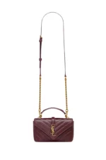 Saint Laurent College mini in shiny leather