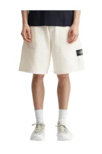 Stone Island Natural Cotton Gabardine Raw Beauty Bermuda Shorts – Bild 3