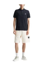Stone Island Natural Cotton Gabardine Raw Beauty Bermuda Shorts – Bild 5