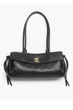 Chanel Small Tote   Grained Calfskin & Gold-Tone Metal  Black