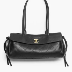 Chanel Small Tote   Grained Calfskin & Gold-Tone Metal  Black