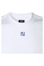 Fendi White cotton T-shirt – Bild 3