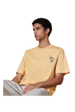 Hermes T-shirt with leather detail