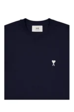Ami Paris Night Blue Cotton T-Shirt – Bild 4