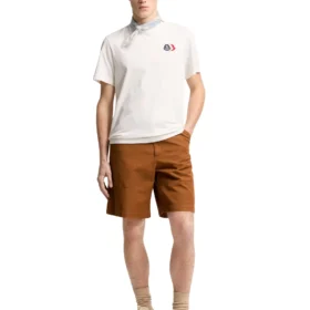 Moncler Embroidered Tricolor Logo Cotton T-Shirt