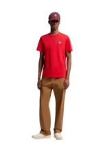 Moncler Embroidered Tricolor Logo Cotton T-Shirt