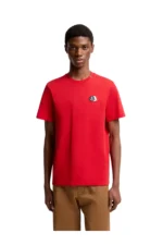 Moncler Embroidered Tricolor Logo Cotton T-Shirt – Bild 4