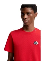 Moncler Embroidered Tricolor Logo Cotton T-Shirt – Bild 6