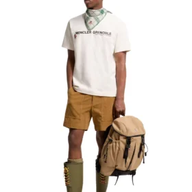 Moncler Cotton blend T-shirt with logo