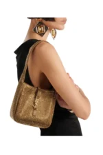 Saint Laurent Le 5 à 7 Mini Embellished Shoulder Bag - Image 4