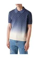 Gucci GG ombré cotton and silk polo shirt – Bild 3