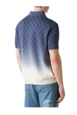 Gucci GG ombré cotton and silk polo shirt – Bild 4