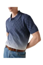 Gucci GG ombré cotton and silk polo shirt – Bild 5
