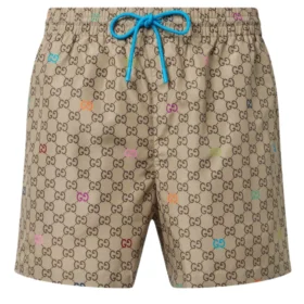 Gucci GG printed poplin swim trunks