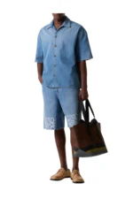 Loewe Anagram Denim Bowling Shirt – Bild 2