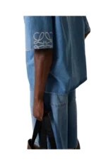 Loewe Anagram Denim Bowling Shirt – Bild 5