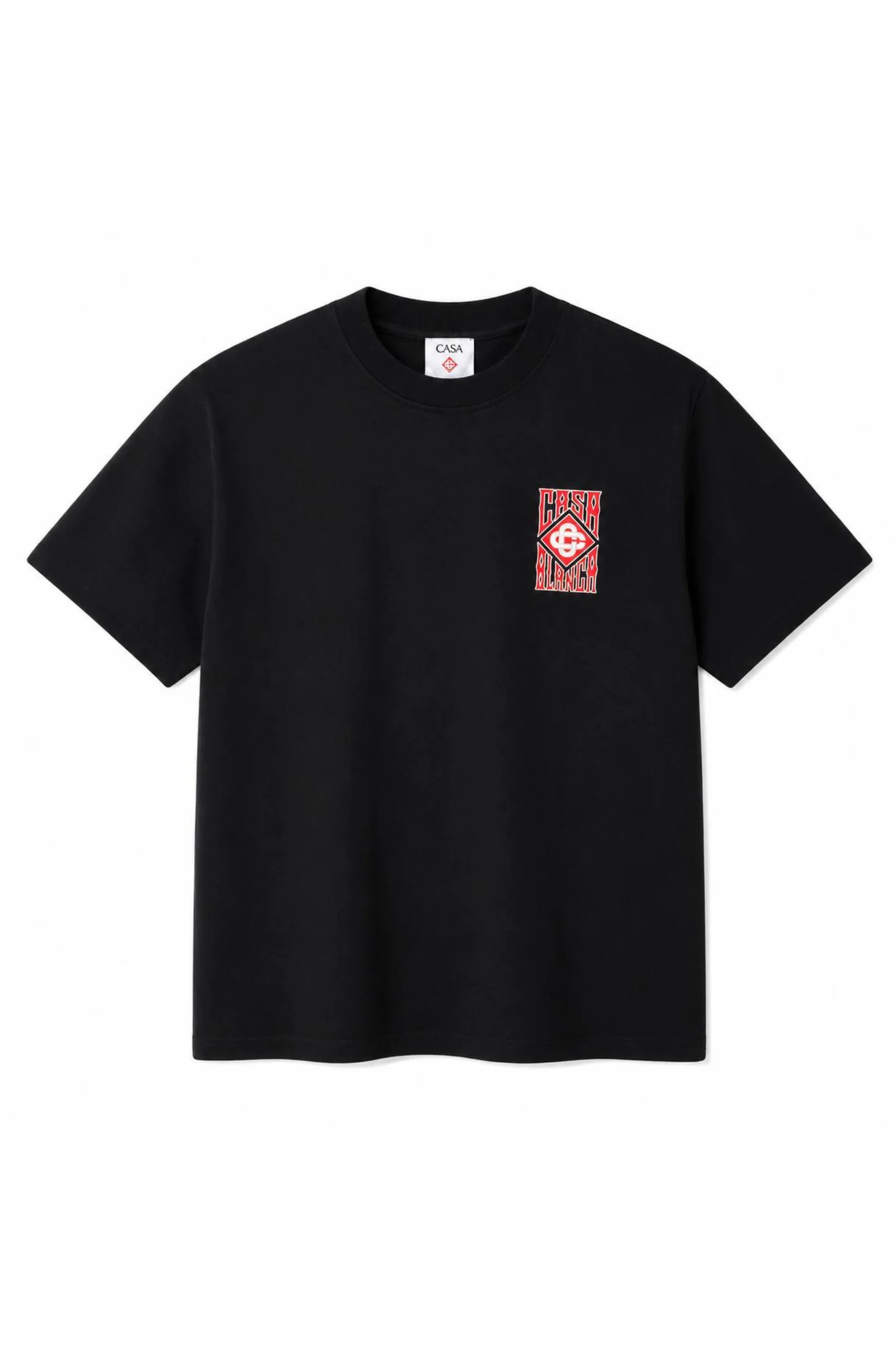 1 Casablanca Black Short Sleeve T‑Shirt - Image 1