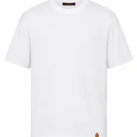 Louis Vuitton White Signature Embroidered T-Shirt