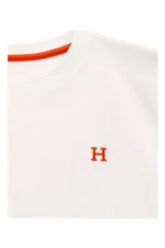 Hermes White Signature Cotton T-Shirt - Image 3