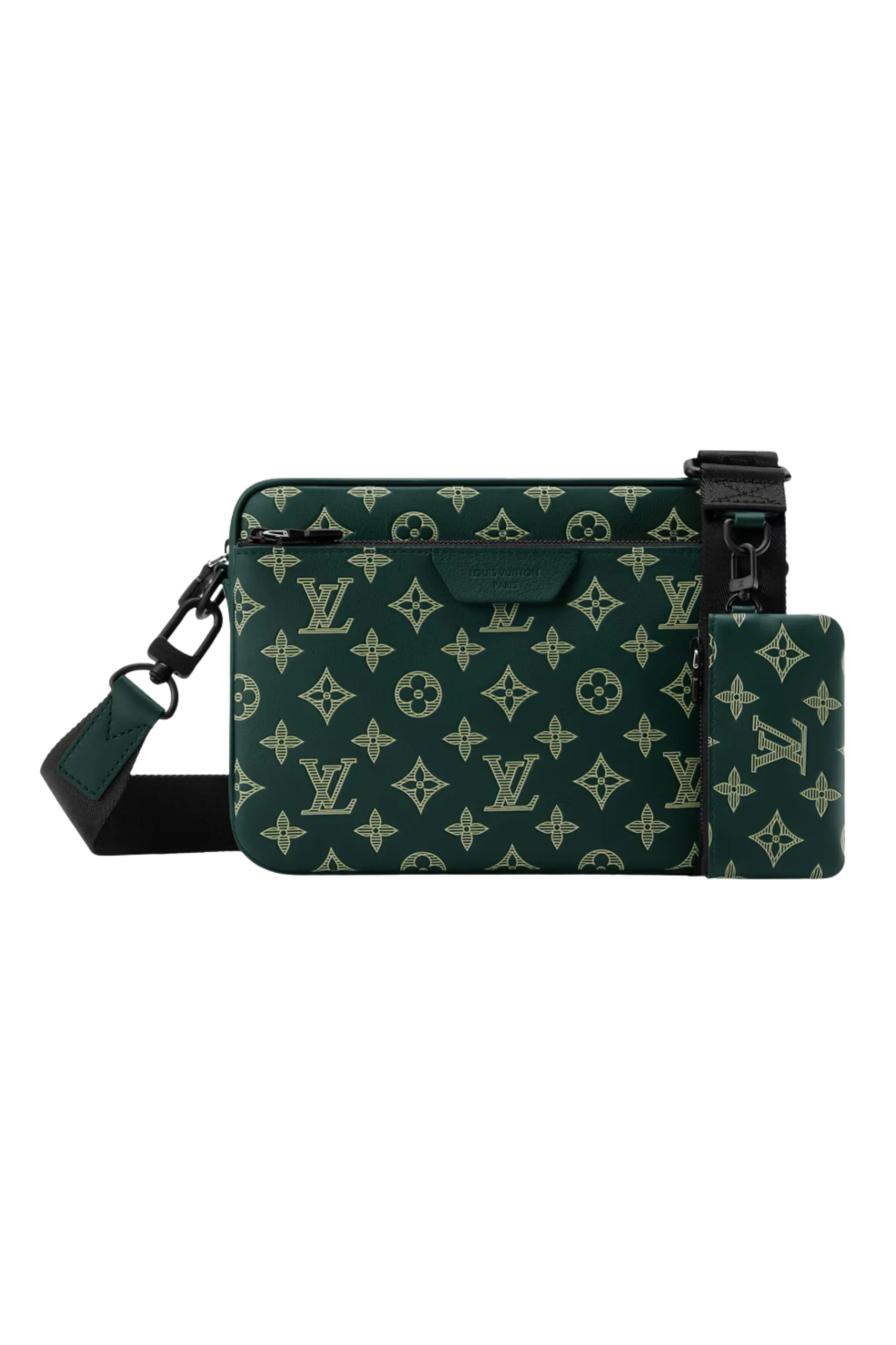 1 Louis Vuitton Trio Messenger in Waldgrün – Bild 1