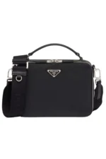 Prada Brique Tasche aus Saffiano-Leder, mittelgroß