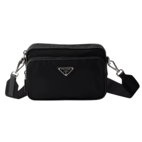 Prada Schultertasche aus Re-Nylon und Saffiano-Leder