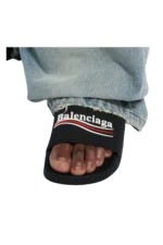Balenciaga Pool Slide Sandal – Black - Image 6