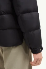 Moncler Cardere Hooded Short Down Jacket Black