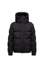 Moncler Madeira Hooded Short Down Jacket Black