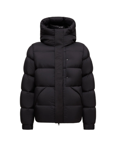 Moncler Madeira Hooded Short Down Jacket Black