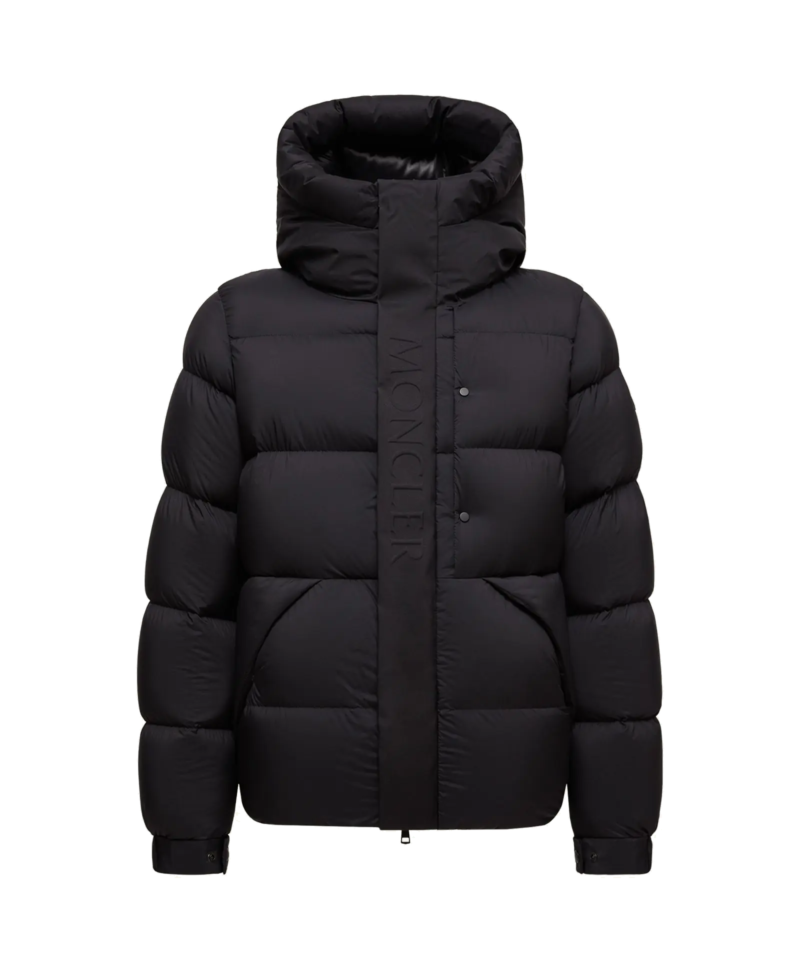Moncler Madeira Hooded Short Down Jacket Black