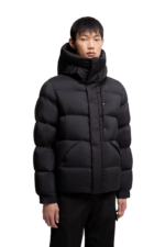 Moncler Madeira Hooded Short Down Jacket Black