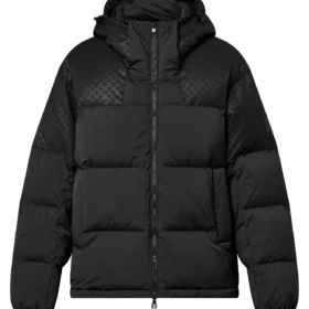 Schwarzer Louis Vuitton Placed Monogram Ecodown Blouson, Vorderansicht