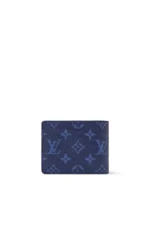Louis Vuitton Slender Wallet Monogram Heritage Ocean Blue