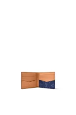 Louis Vuitton Slender Wallet Monogram Heritage Ocean Blue