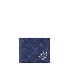 Louis Vuitton Slender Wallet Monogram Heritage Ocean Blue