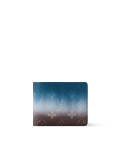 Louis Vuitton Slender Wallet Monogram Pigment Blue
