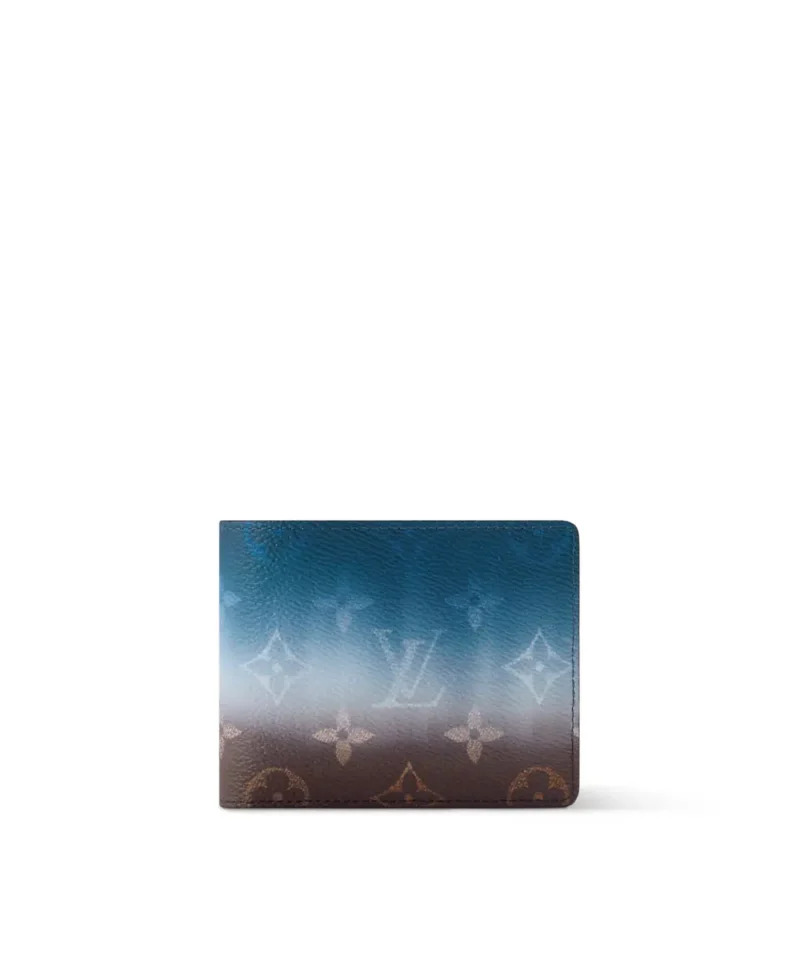 Louis Vuitton Slender Wallet Monogram Pigment Blue